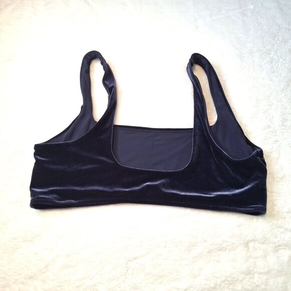 Aerie Velvet Scoop Bralette Sz XL Pullover Whimsigoth Boho Layering - Picture 6 of 13